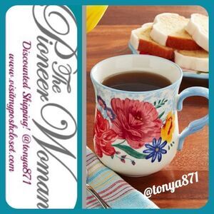 🦋 New Pioneer Woman Brilliant Blooms Stoneware Mug